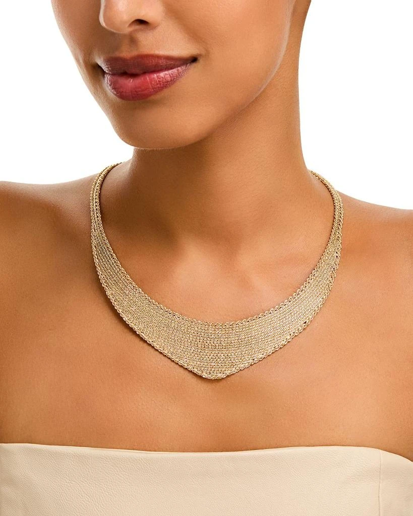 Alberto Amati 14K Yellow Gold Mesh Rope Necklace, 17" 2