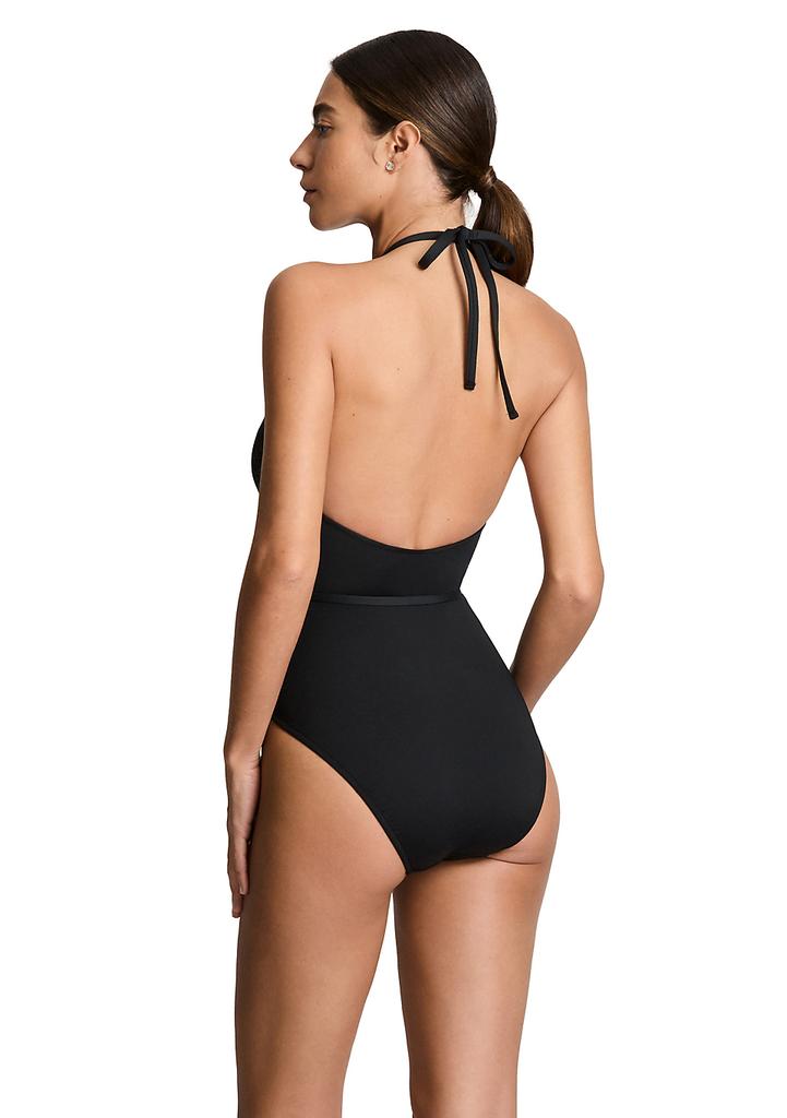 Ralph Lauren Squared Hip High Neck One Piece
