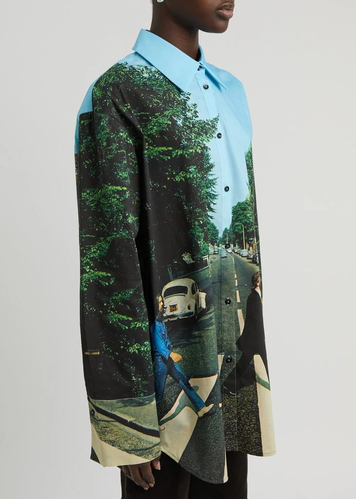 Alice + Olivia X The Beatles printed cotton-blend shirt 2
