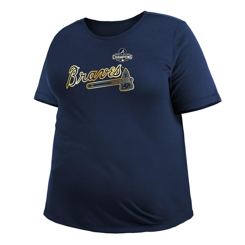 New Era New Era Braves 2022 Program Plus Size T-Shirt - Women's