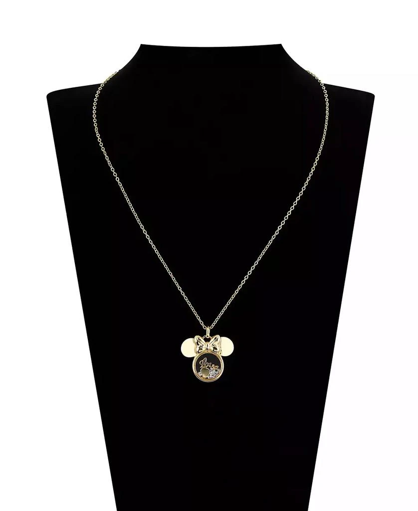 Disney Cubic Zirconia Minnie Mouse Love Shaker Pendant Necklace 3