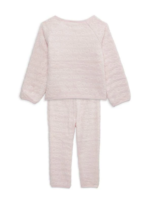 Calvin Klein Baby Girl's 2-Piece Monogram Top & Pants Set 2