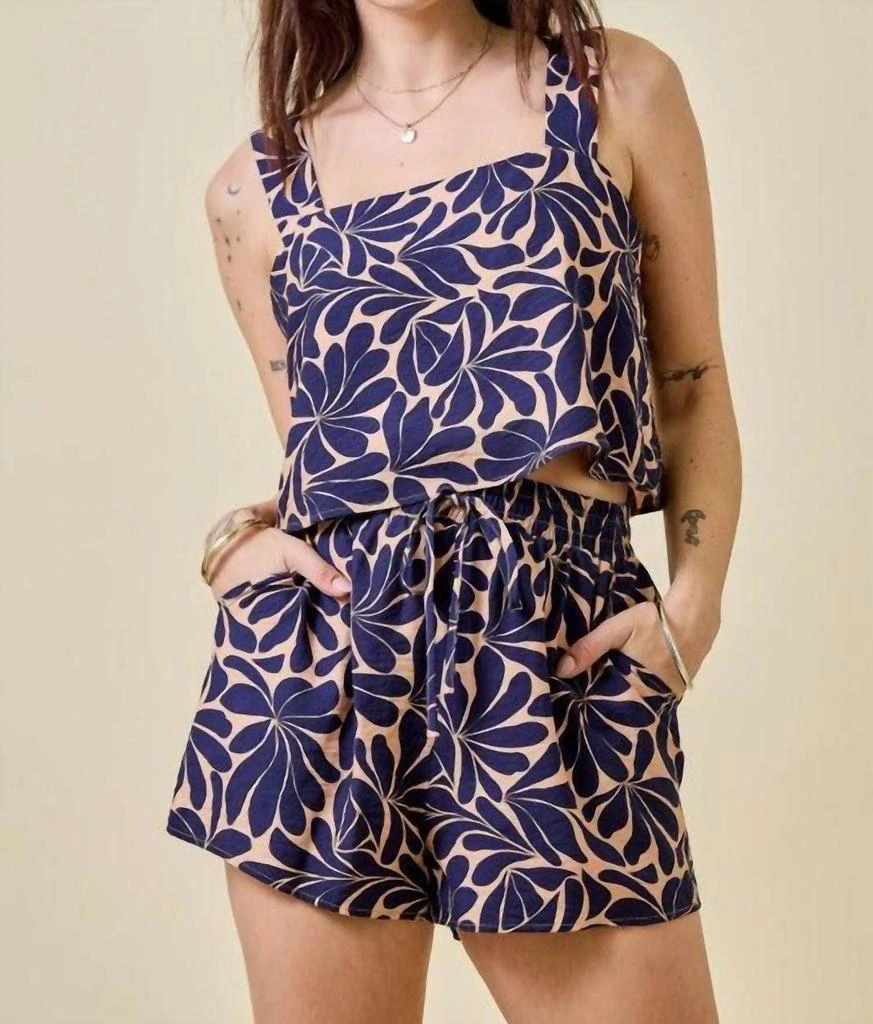 day + moon Day + Moon - Geometric Top 
Shorts Set 2