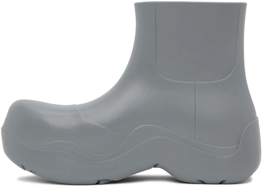 Bottega Veneta Gray Puddle Chelsea Boots 3
