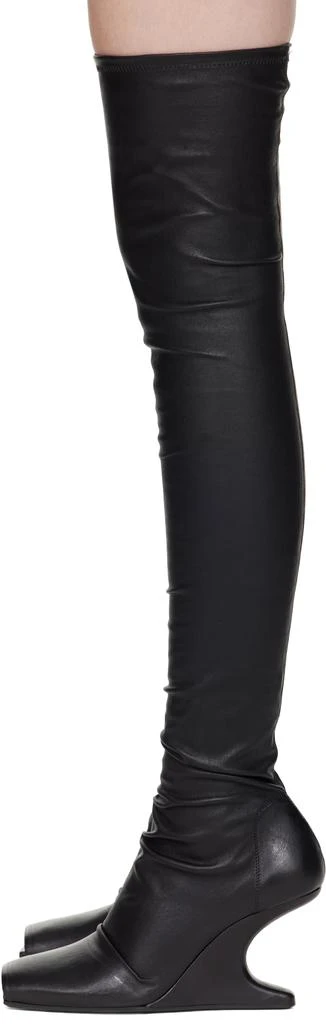 Rick Owens Black Hollywood Cantilever Sock 8 Boots 3