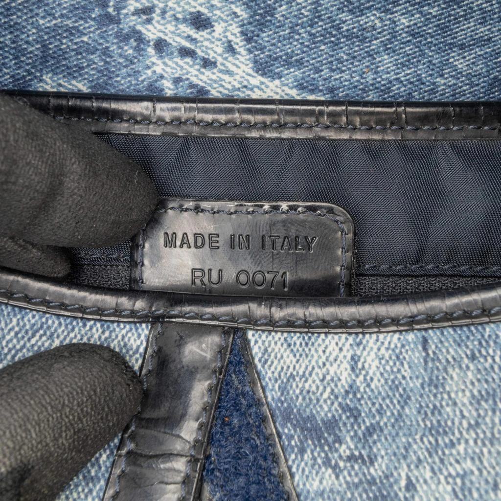 Dior Dior Denim Speedway Double Saddle Shoulder Bag 7