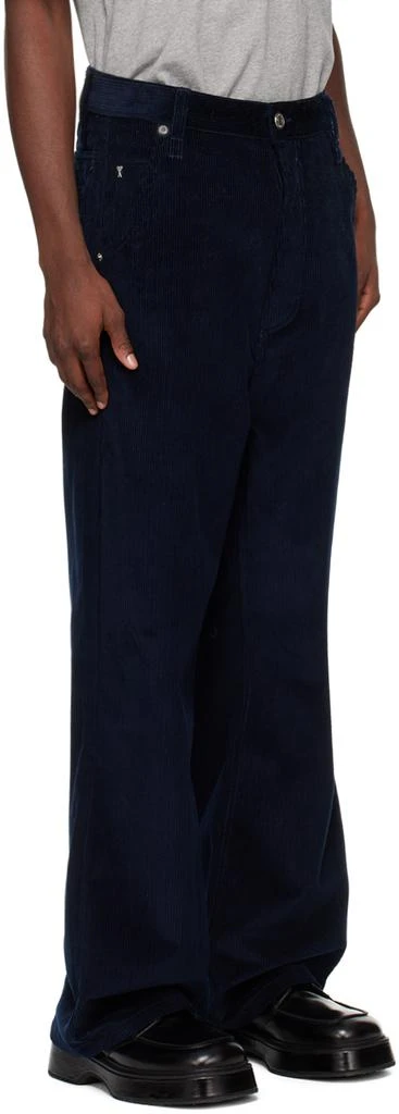 AMI Navy Baggy-Fit Trousers 2