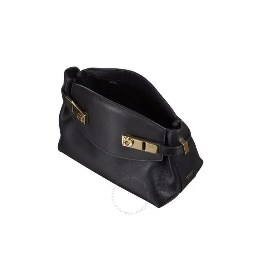 Salvatore Ferragamo Ladies Black Hug Soft XS Crossbody Bag 3