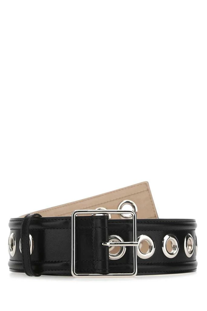 Alexander McQueen Alexander McQueen Eyelet Detailed Buckle Belt 1