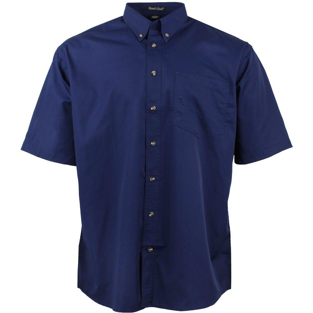 River's End EZCare Woven Short Sleeve Button Up Shirt