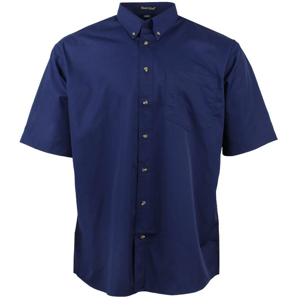 River
s End EZCare Woven Short Sleeve Button Up Shirt 1