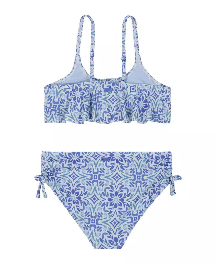 Roxy Big Girls Fresco Tile Flounce Bikini, 2-Piece Set