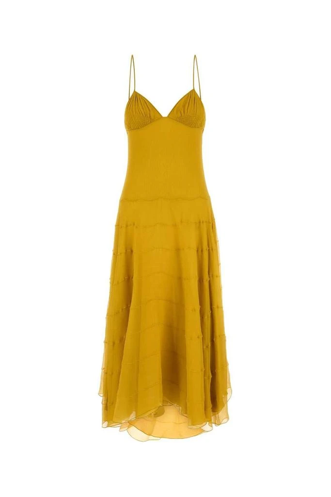 Yves Saint Laurent Saint Laurent V-Neck Sleeveless Dress 1