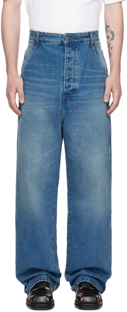 AMI Blue Alex Fit Jeans 1