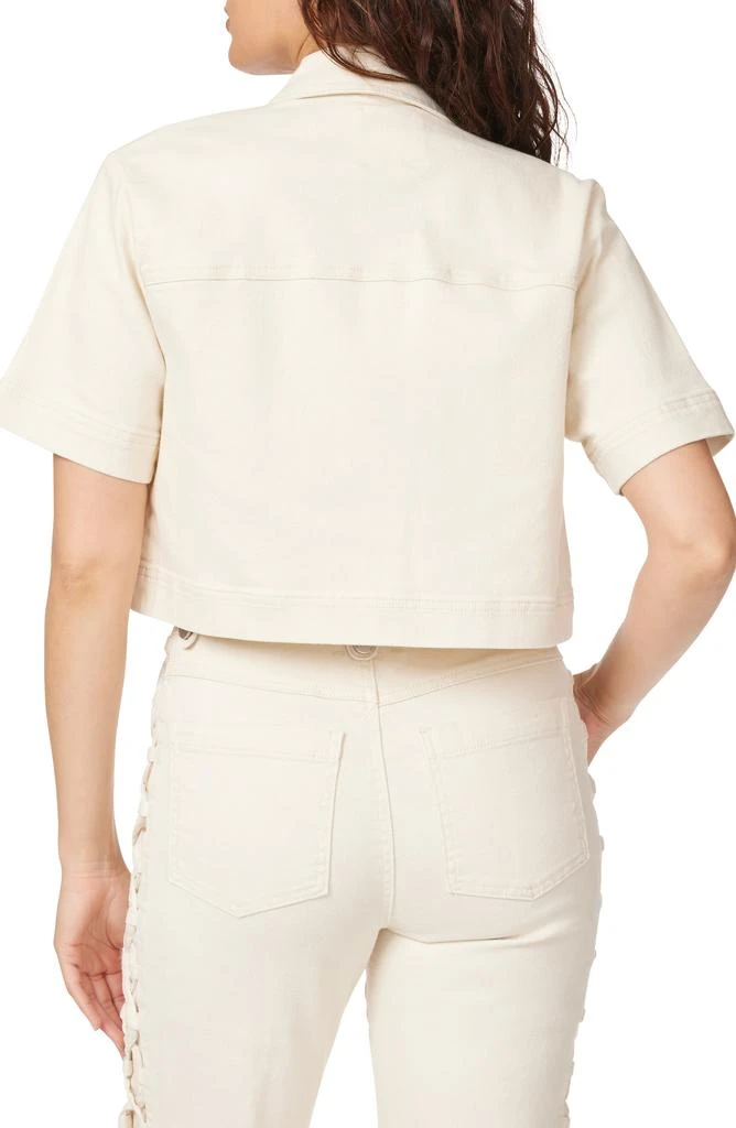 Habitual Braided Yoke Short Sleeve Shacket 2