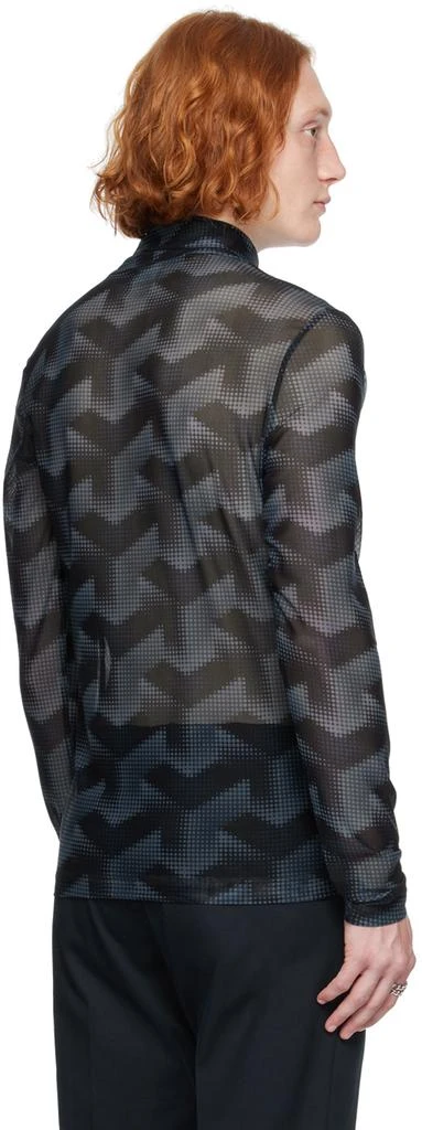 Dries Van Noten Navy Graphic Turtleneck 3