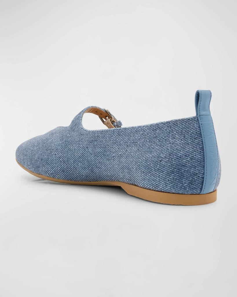 JW Anderson Denim Mary Jane Ballerina Flats 3