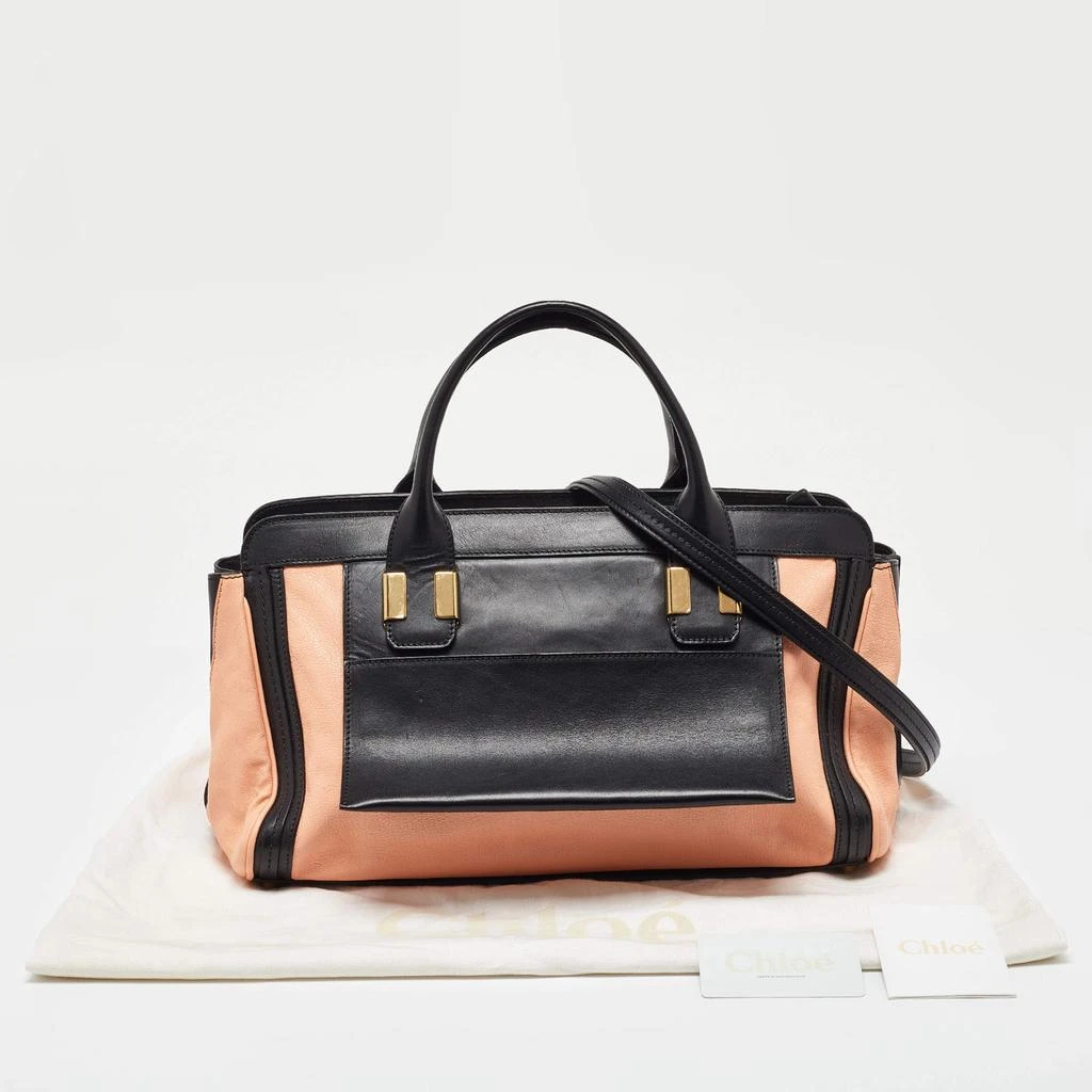 Chloé Chloe Orange/Black Leather Alice Satchel 14