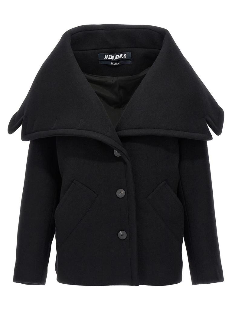 コート JACQUEMUS 'Le caban Caruso' coat Jacquemus Jacquemus Le Caban Caruso Coat - Coats - BeyondStyle