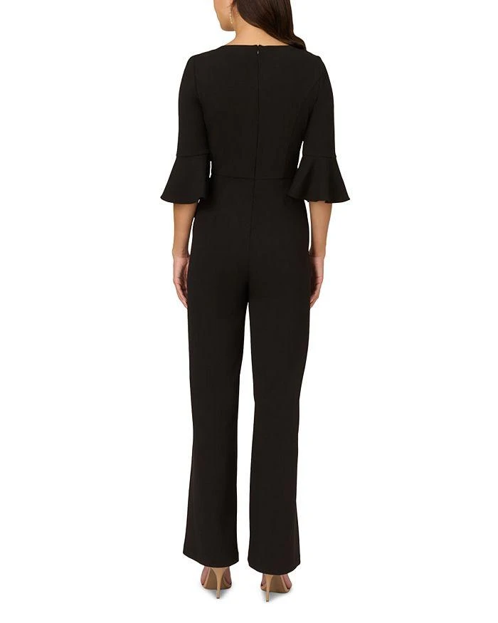 Adrianna Papell Knit Crepe Tie Front Jumpsuit 2