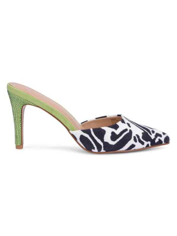 Torgeis Piper Zebra-Print Heel Mules 1