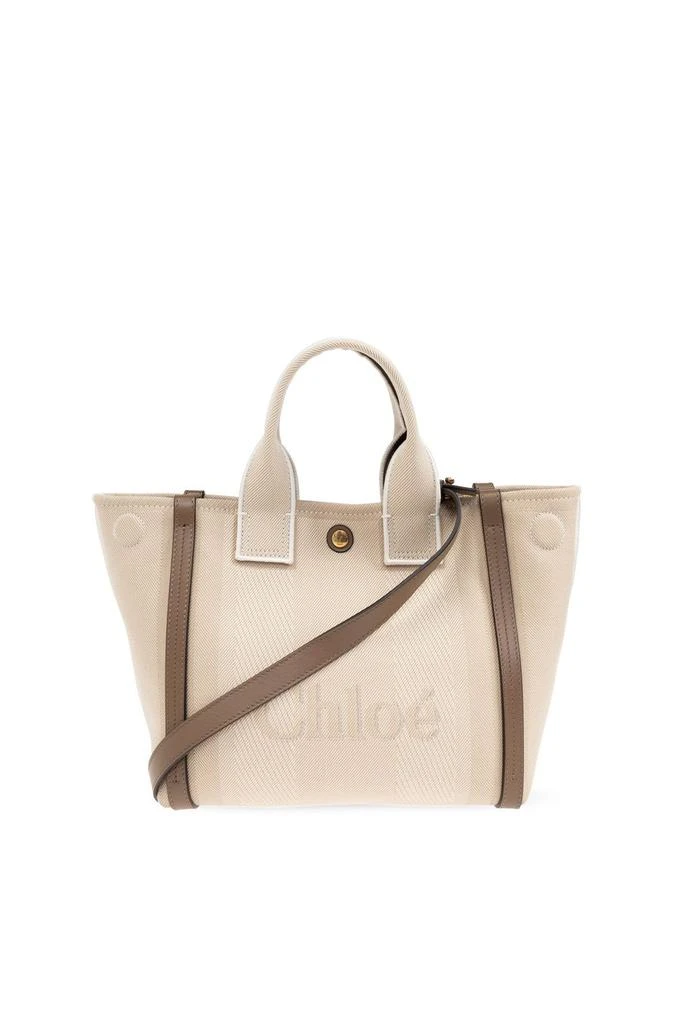 Chloé Chloé Carry Logo Detailed Small Tote Bag 1