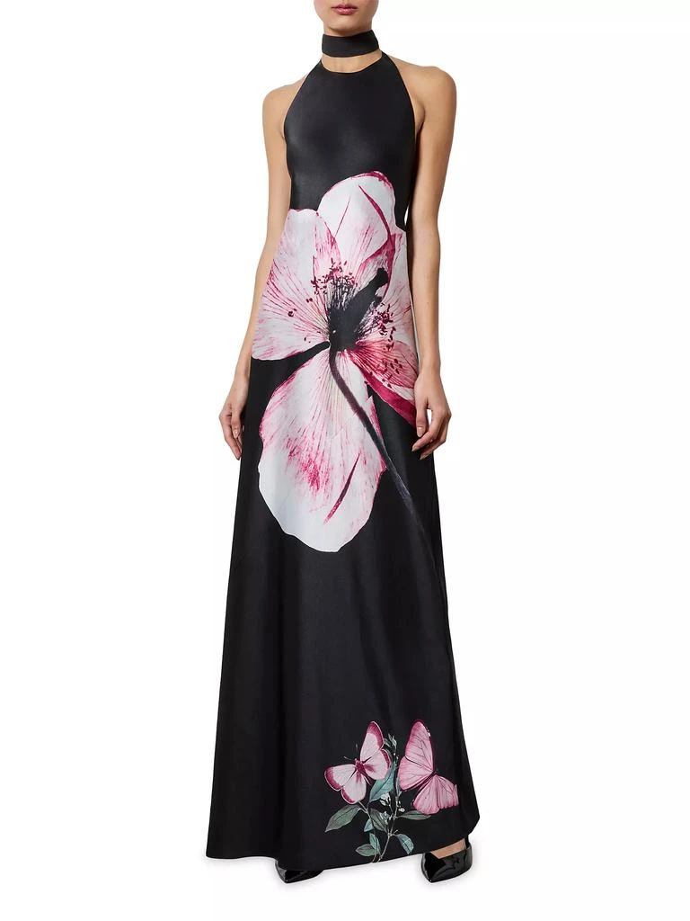 Alice + Olivia Montana Floral Scarf Cocktail Dress 3