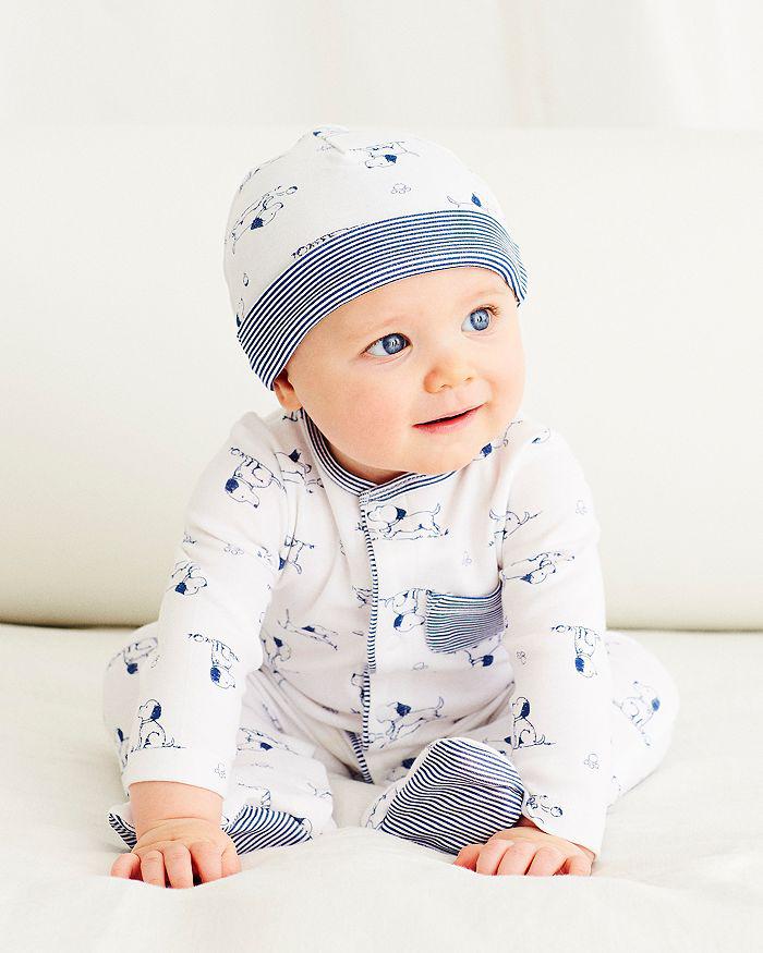 Little Me Boys' Puppy Print Footie & Hat Set - Baby