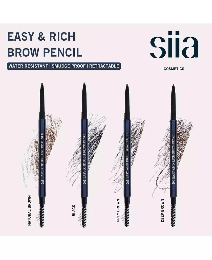 SIIA Cosmetics Easy and Rich Brow Pencil 6