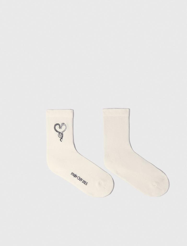 Maje Maje Woman's cotton Rhinestone socks for Spring/Summer