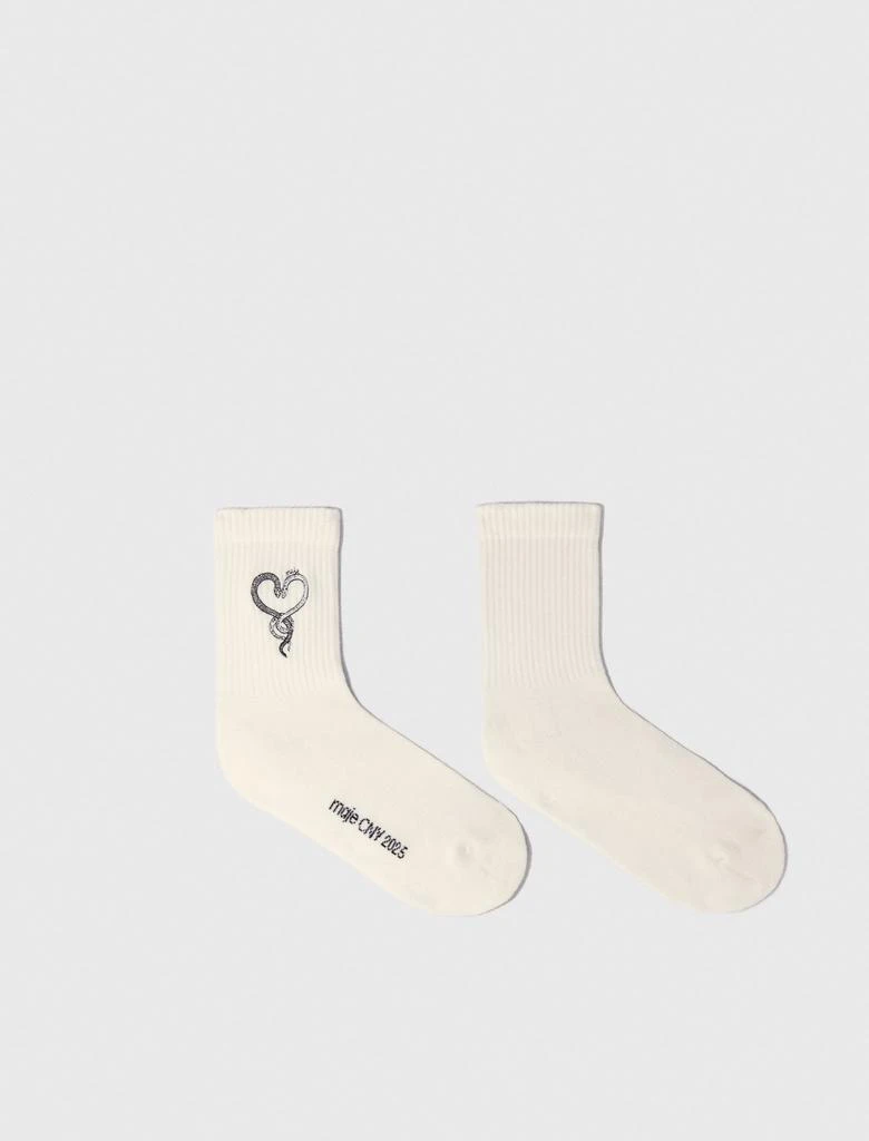 Maje Maje Woman's cotton Rhinestone socks for Spring/Summer 1