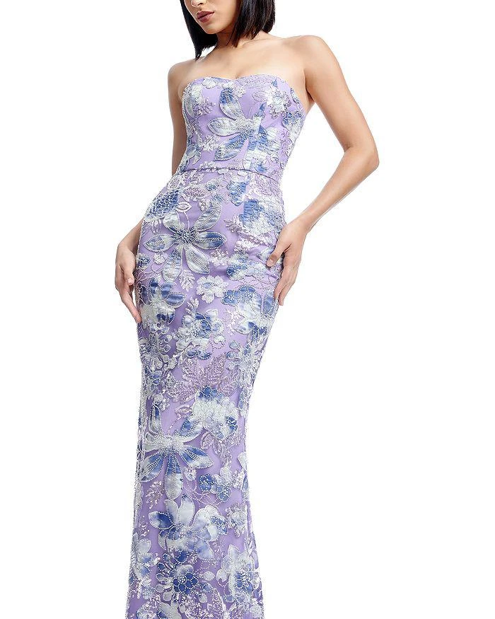 Dress The Population Sheridan Embellished Gown - Lilac Mult - L Dress The Population Sheridan Embellished Gown - Lilac Mult - L
