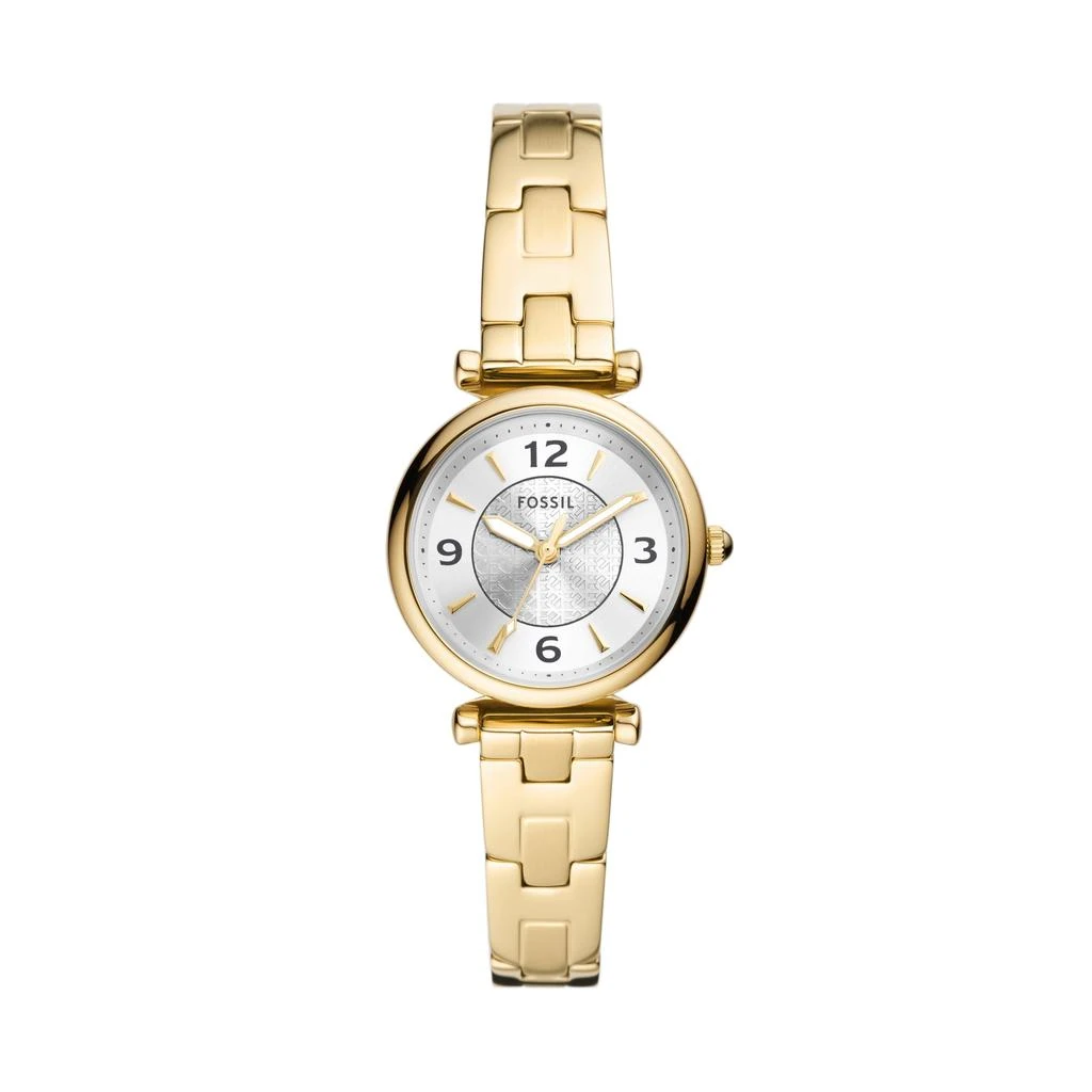 Fossil Women's Carlie Three-Hand, Gold-Tone Stainless Steel Watch 1
