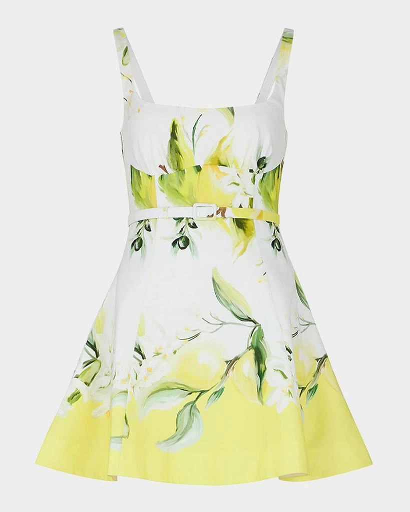 sachin and babi light blue dress Neiman Marcus Floral Print Knee-Length Dress in Black, Women's S