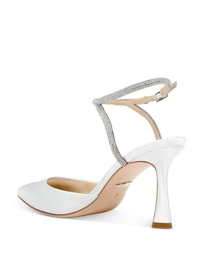 Badgley Mischka Women's Kamilah Pointed Ankle Strap High Heel Sandals 4