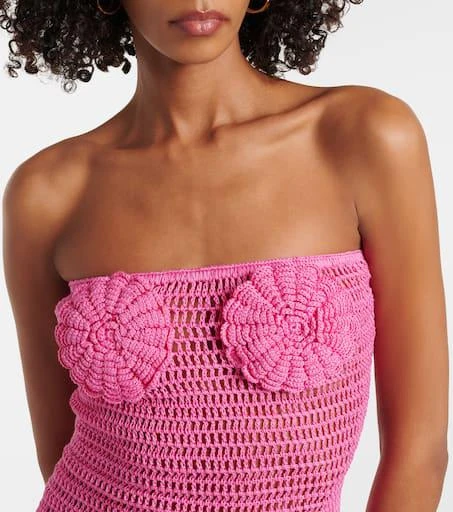 ANNA KOSTUROVA Camellia crochet cotton minidress 4