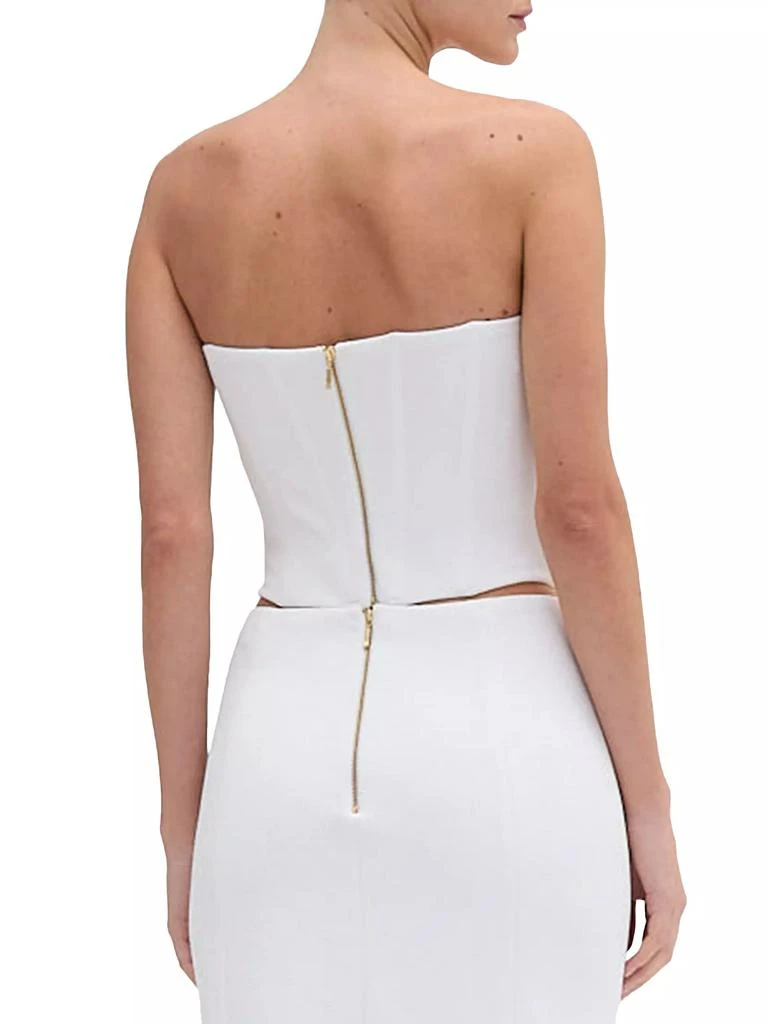 PatBO Dune Beaded Rope-Trimmed Corset Top 4