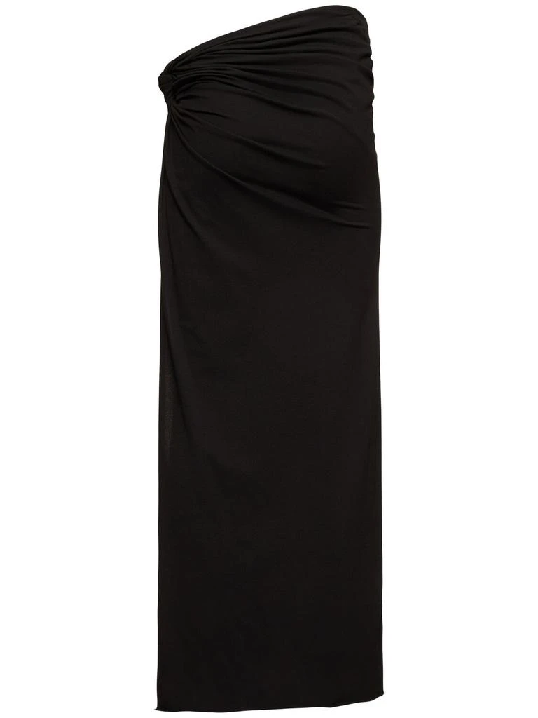 MSGM Draped Jersey Long Skirt 4