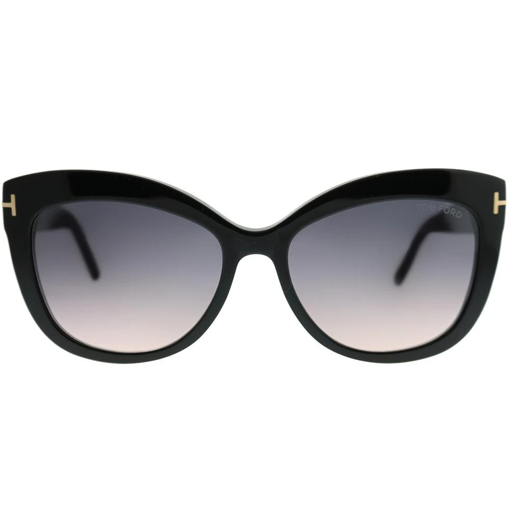 Tom Ford Alistair TF 524 01B Unisex Cat-Eye Sunglasses 2