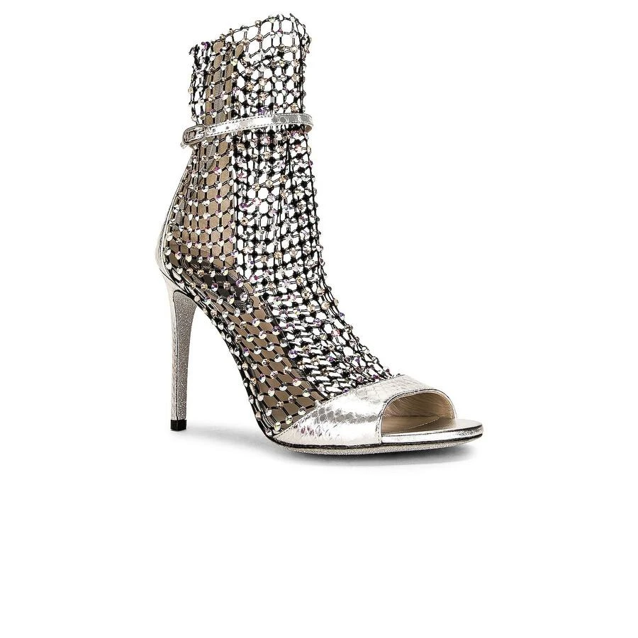 Rene Caovilla Ladies Galaxia Rhinestone Mesh Sandals 3