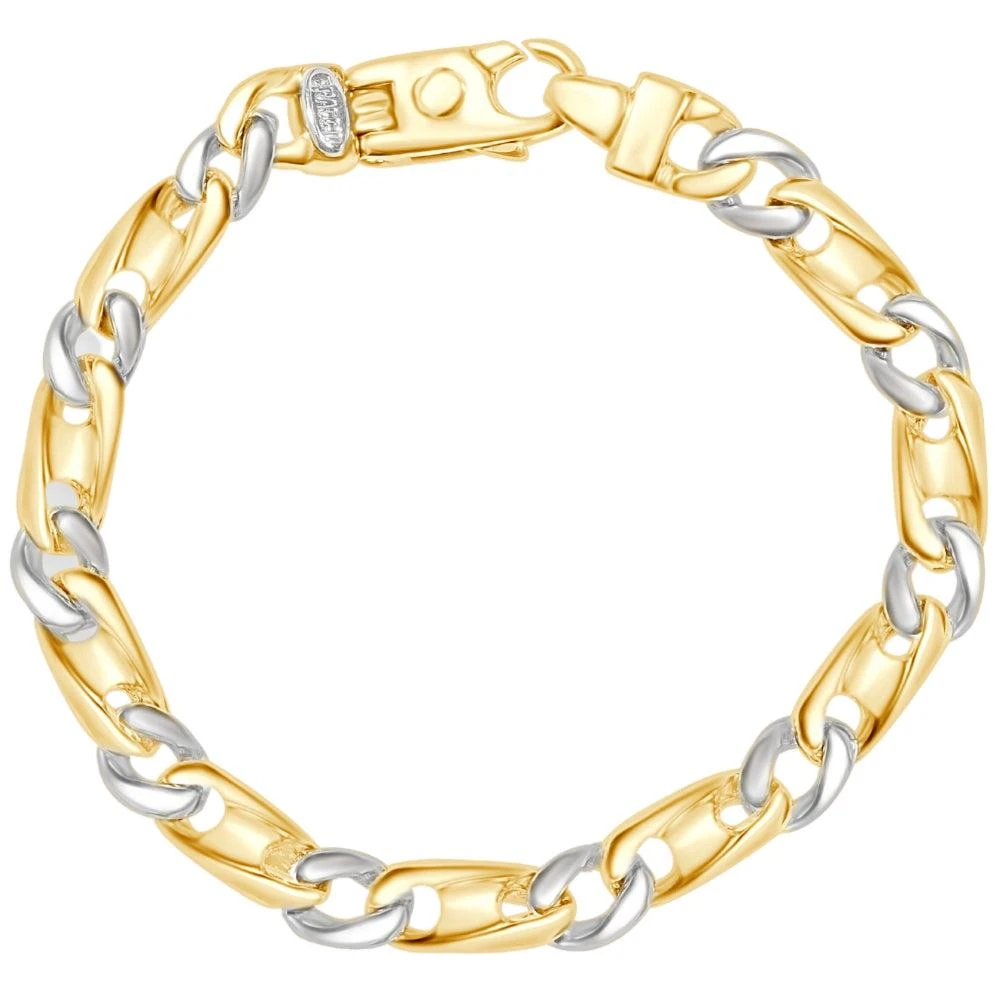 Pompeii3 Men's Link 14k Gold (35gram) or Platinum (56gram) 7.5mm Bracelet 8" 1