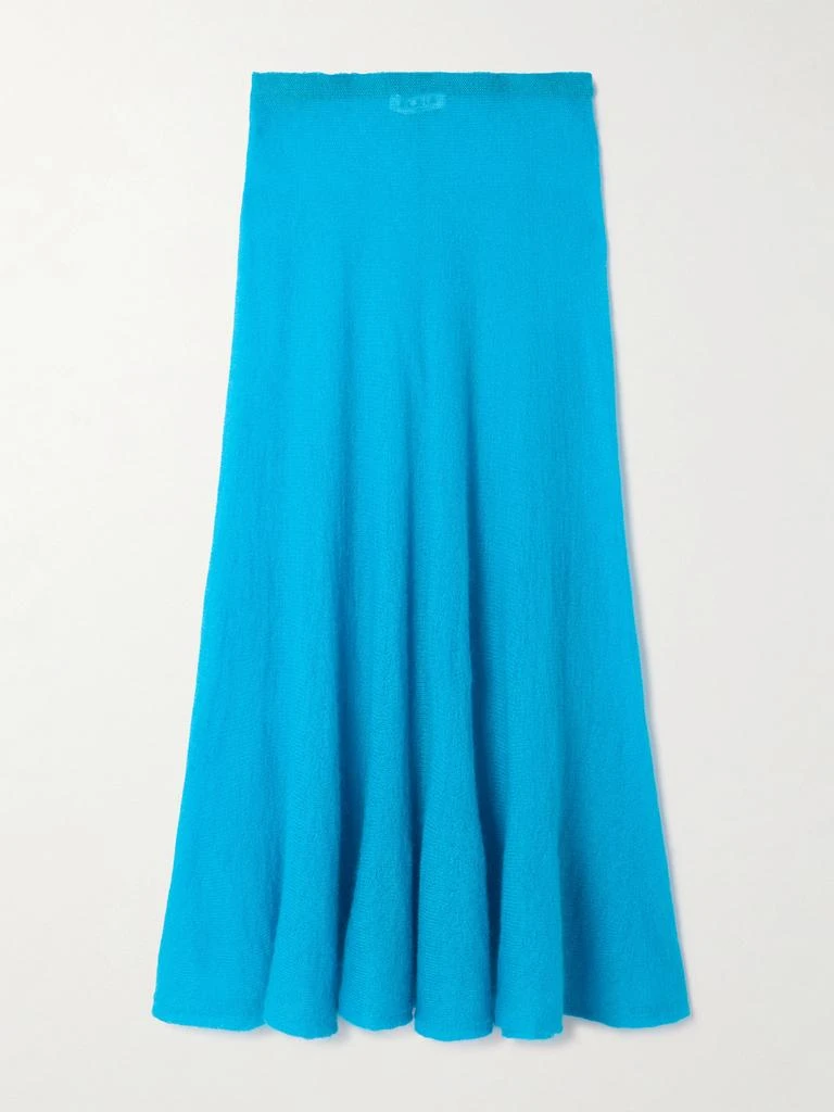 Alaïa 褶裥马海毛混纺中长半身裙