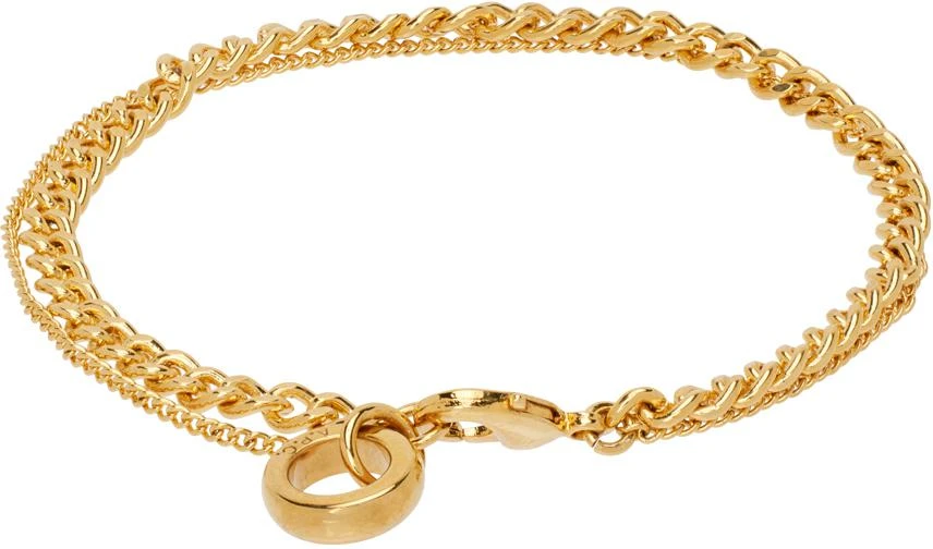 A.P.C. Gold Minimalist Bracelet 2