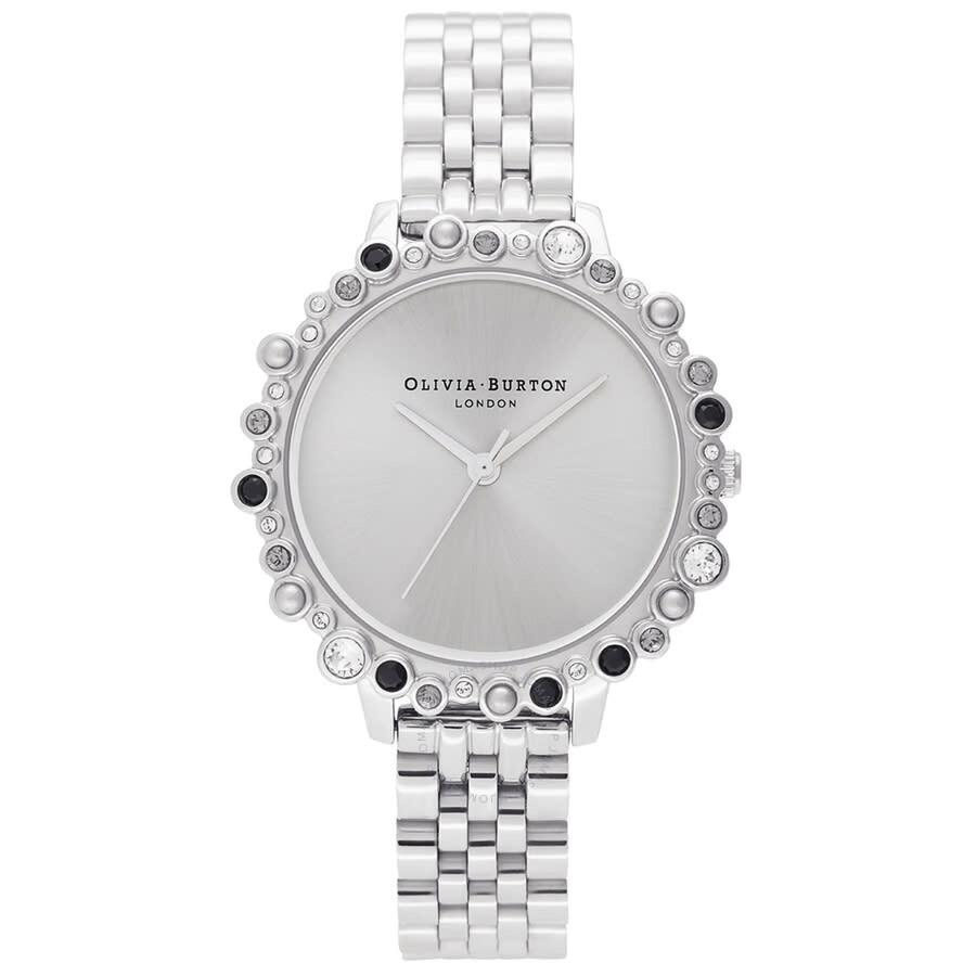 Olivia Burton Under the Sea Bejeweled Quartz Crystal Silver Dial Ladies Watch OB16US31