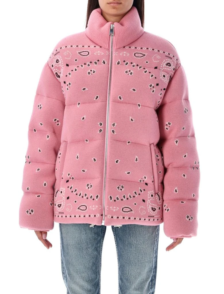 Alanui Bandana-Printed Zipped Puffer Jacket – On Sale Now with Up