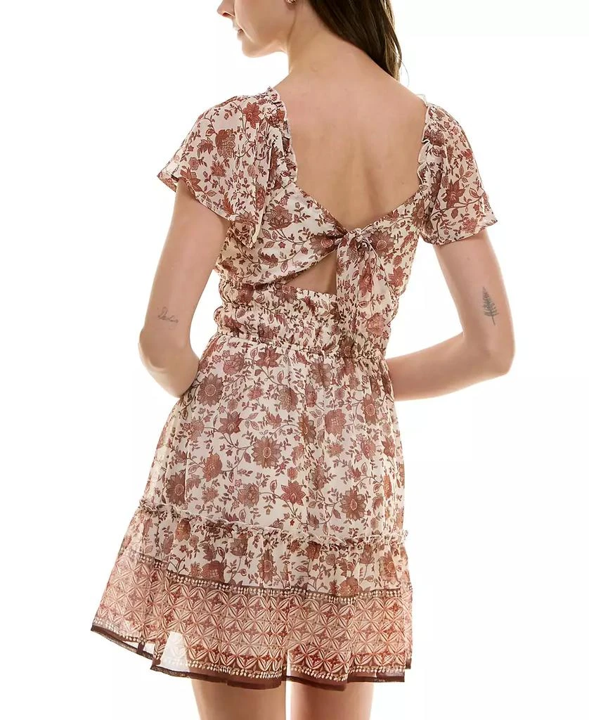 Trixxi Juniors' Emma Flutter-Sleeve Fit & Flare Dress - Dresses & Skirts -  BeyondStyle