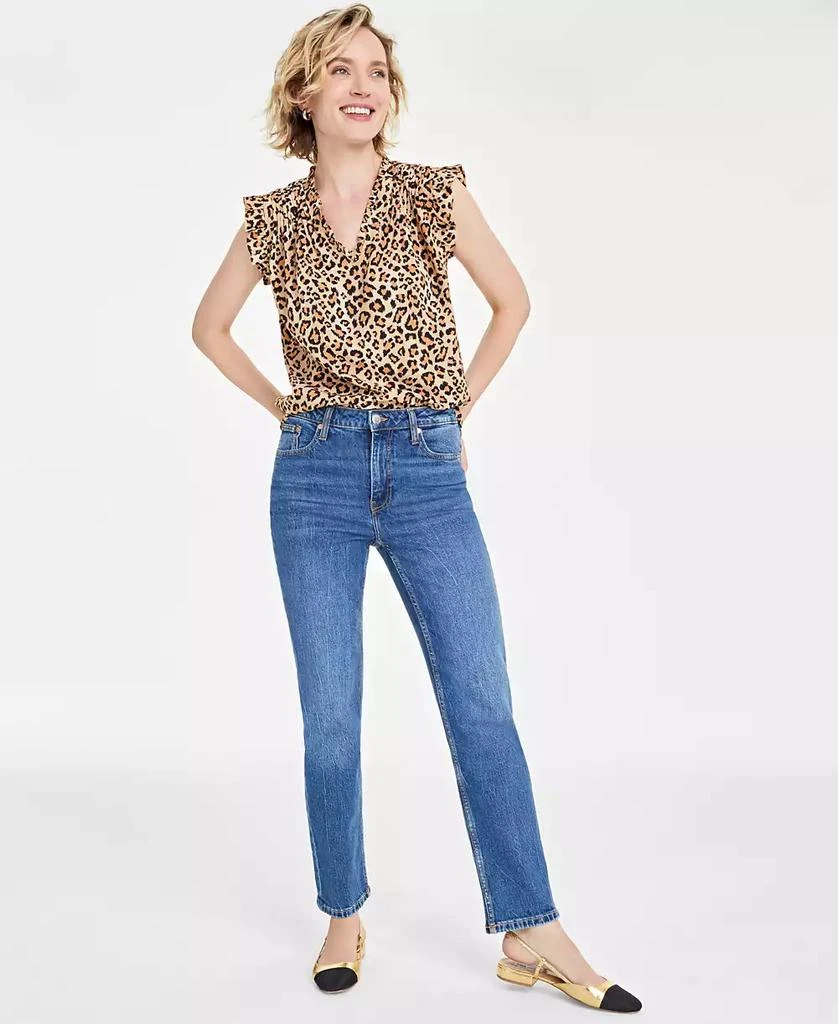 On 34th Women's High Rise Straight-Leg Jeans, Regular and Short, Created for Macy's 1