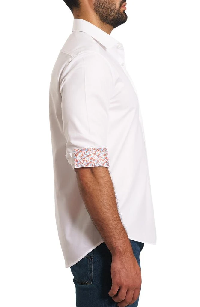 Jared Lang Trim Fit Pima Cotton Button-Up Shirt 3