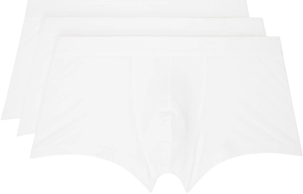 Sunspel Three-Pack White Cotton Boxer Briefs 1