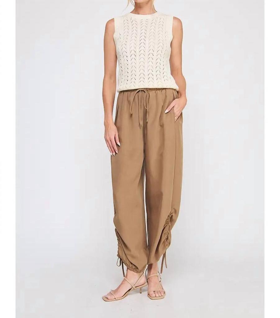 ALLIE ROSE Allie Rose - Satin Drawstring Pant